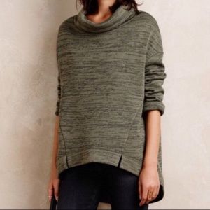 Saturday Sunday Green Cowl Neck Oversized Sweater